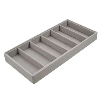 Organizuese për syze me 6 ndarje gri kamosh 38x18.5x4.2cm