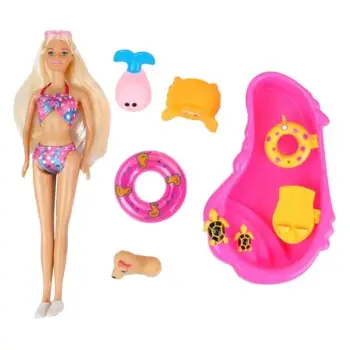 Kukull Barbie me qen me aksesorë verorë