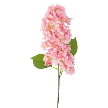 Lule dekorative luleborë rozë me gjethe me kërcell të gjatë 88cm