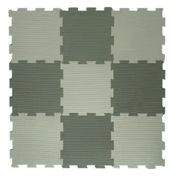 Tapet puzzle ngjyrë mente jeshile 31x31x1.3cm - 9 copë