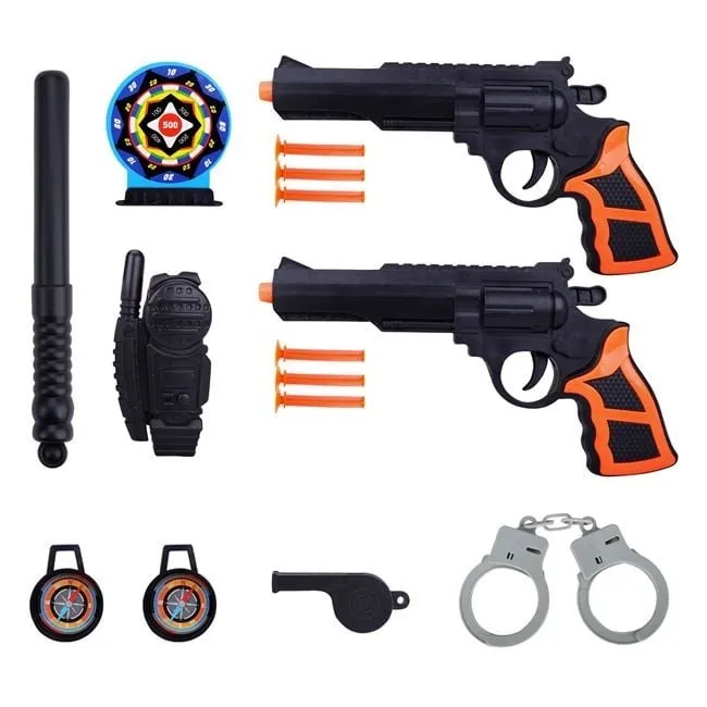 Set armësh dhe aksesorësh policor - 10 copë - 1