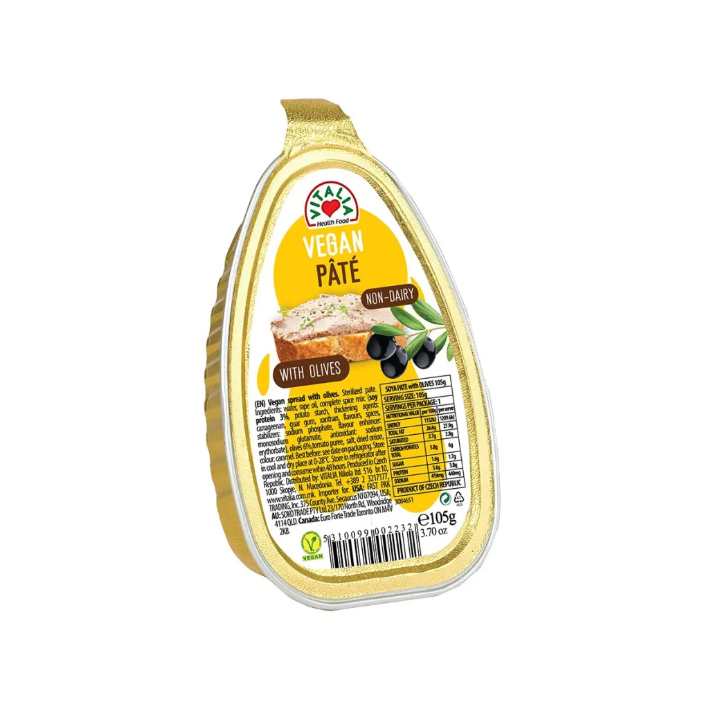 Pashtetë soje me ullinjë Vitalia 105gr - 1