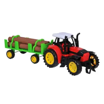 Mjet traktor i kuq me karroce &amp; dru