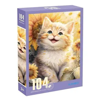 Puzzle me kotele dhe luledielli (104 copë)