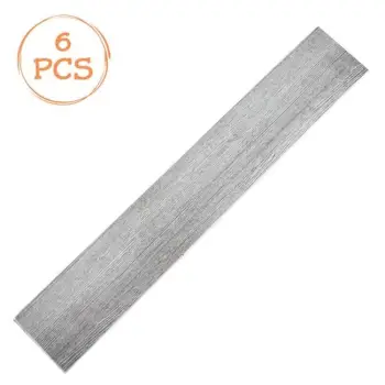 Dysheme ngjitëse si parket me ngjyrë druri gri 91.4x15.2x0.15cm - 6 copë
