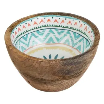 Tas servirjeje druri shumëngjyrësh Ø13x7cm