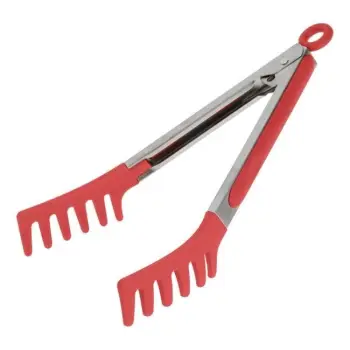 Kapëse metalike dhe silikoni e kuqe 26 cm