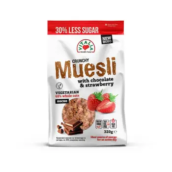 Muesli çokollatë&dredhëz Vitalia 320gr