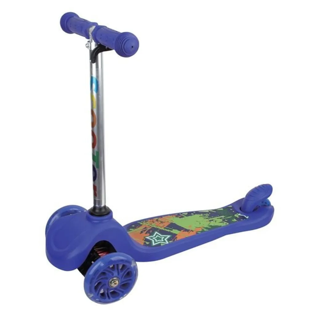 Skuter blu me rrota me ndriçim LED - 1