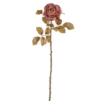 Lule dekorative e gjatë, trëndafil roze 76 cm