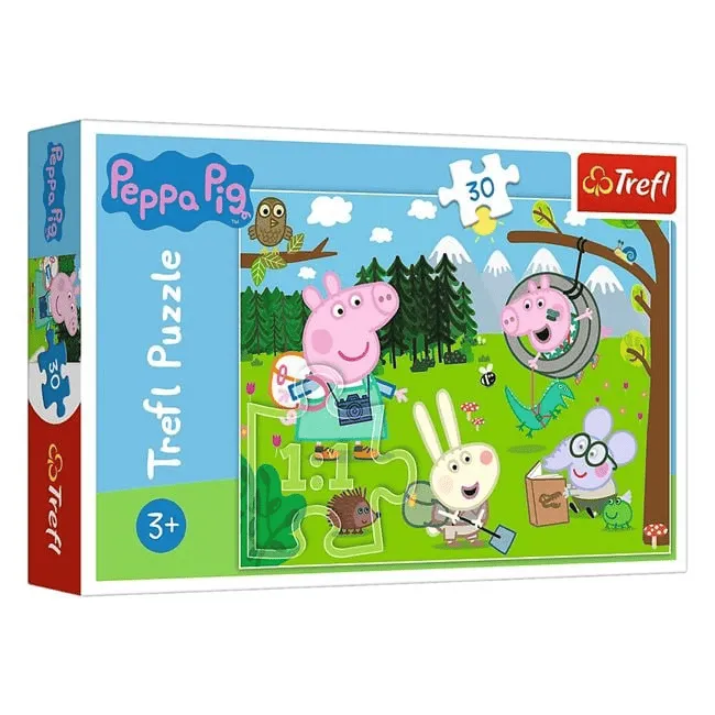 Puzzle Peppa Pig me miqtë në pyll 30 pjesë - 1
