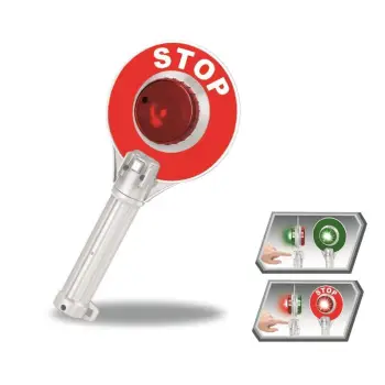 Shenja e trafikut me semafor go/stop 11.6x25cm