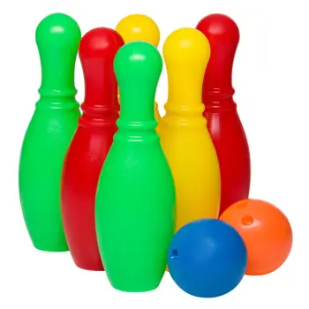 Set bowling për fëmijë me 6 kunja dhe 2 topa
