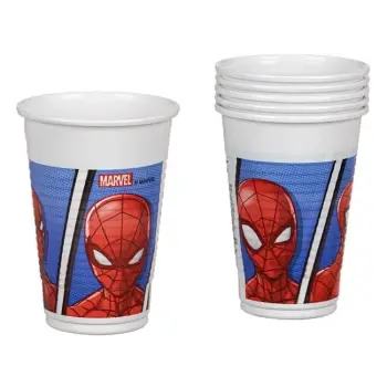 Gota plastike me Spiderman 200ml - 6 copë