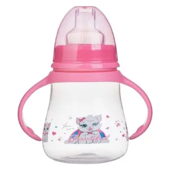 Biberon trajnues transparent me mace dhe doreza rozë 270ml