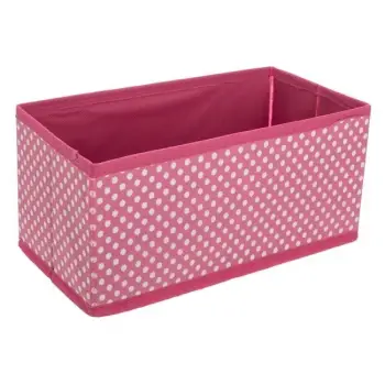 Organizues sirtari pëlhurë rozë me pika 28x14x13.5cm - 2 copë