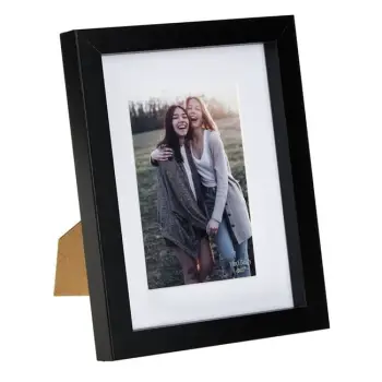 Kornizë për foto prej druri e zezë 10x15cm
