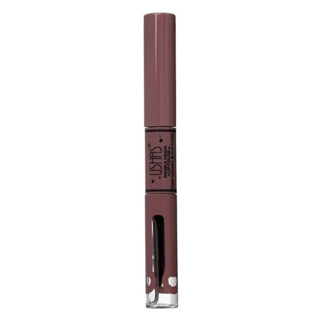 Buzëkuq i lëngshëm dhe lip gloss rozë nud paketim 2in1 - 1