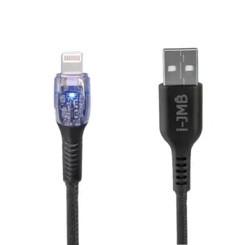 Kabllo USB për karikimin dhe transferimin e të dhënave - 8 pin me dritë 1.2 m