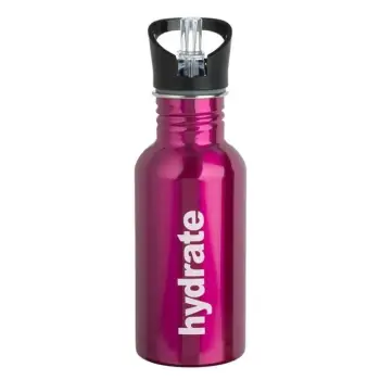 Shishe uji Fuchsia inox me grykë "hydrate" 500ml