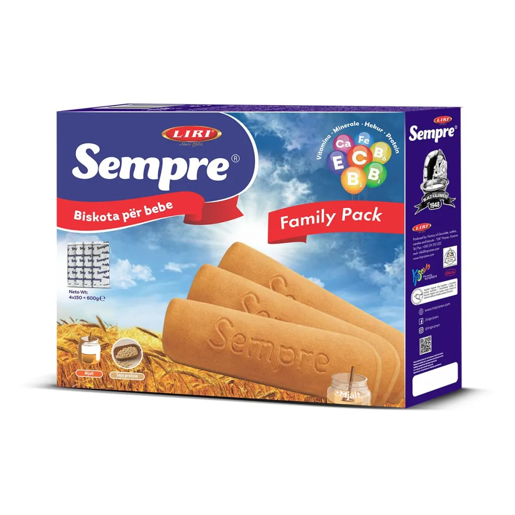 Biskota te thata Sempre Liri 600gr - 1