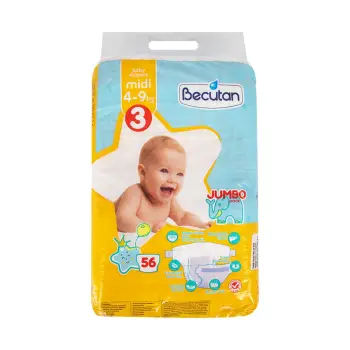 Pelenë për Fëmijë Becutan 4-9kg me 56cop