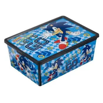 Kuti lodrash me kapak Sonic 37x26x14cm - 10lt