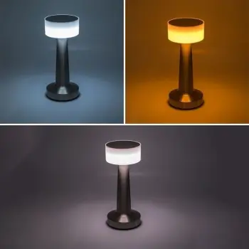 Llambë metalike me USB me 3 nivele dritash dhe funksionon me të prekur 21.5cm