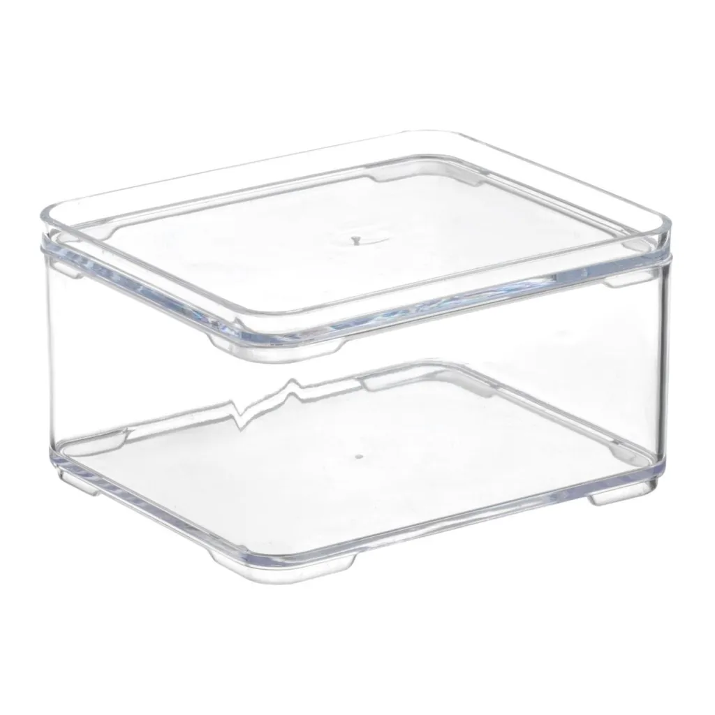 Kuti organizuese plastike transparente e grumbullueshme 10x9x5.5cm - 1