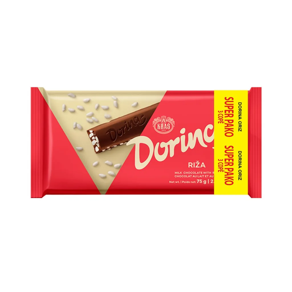 Çokollate me oriz Dorina 3x75gr - 1