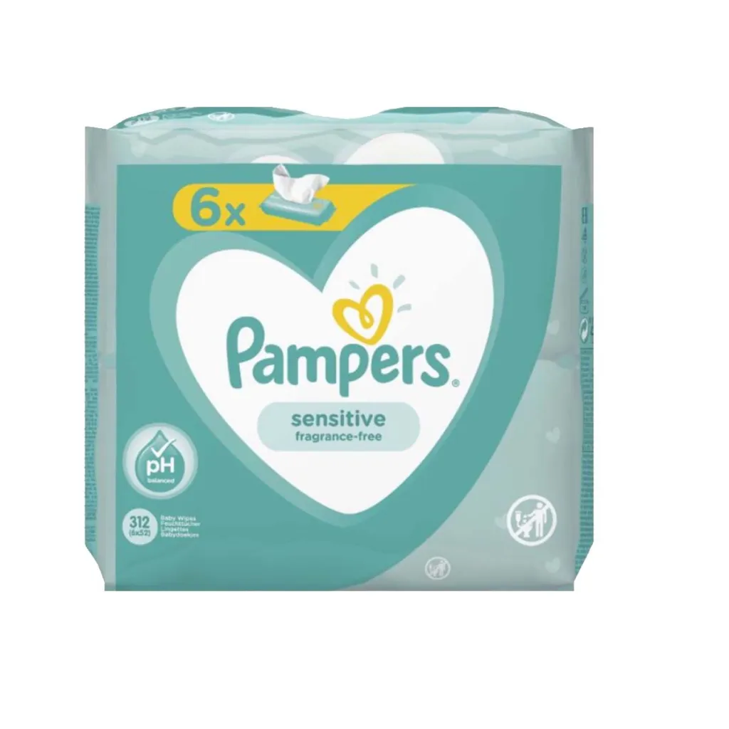 Leter e lagur Pampers sensitive 6x52 cop - 1