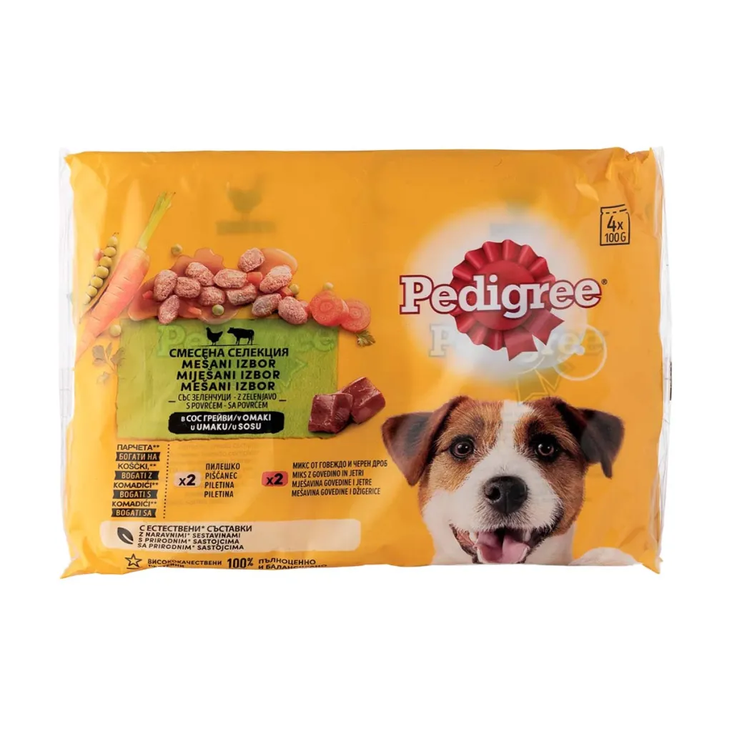 Ushqim qeni Pedigree 4x100gr - 1