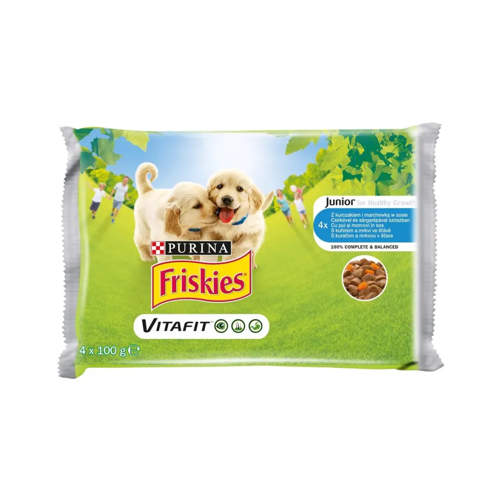 Ushqim qeni junior pule Friskies 4x85gr - 1