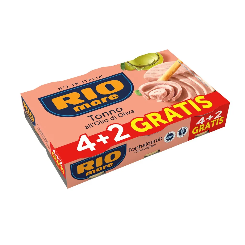 Tuna ne vaj Rio Mare 80gr 4+2Gratis - 1