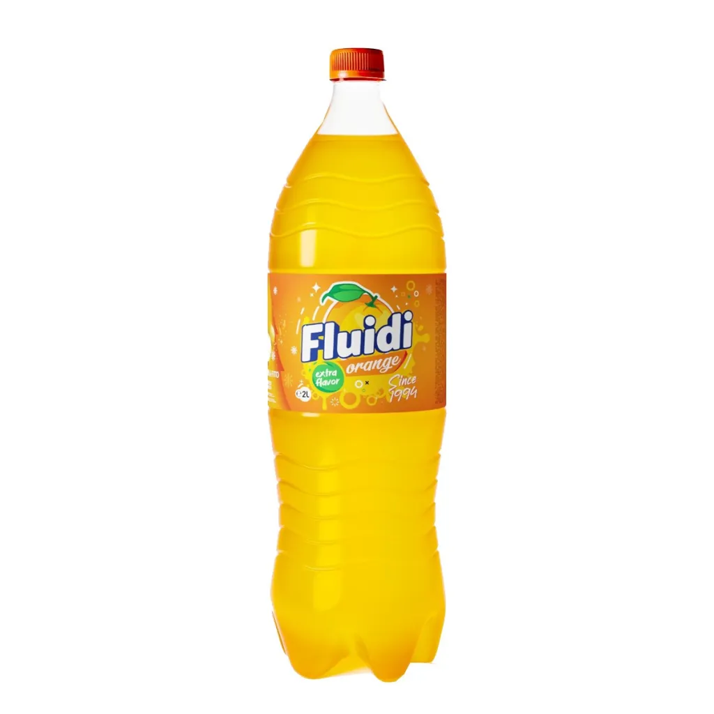 Pije e gazuar me portokall Fluidi 2L - 1