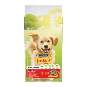 Ushqim qeni me mish aktive Friskies 15kg