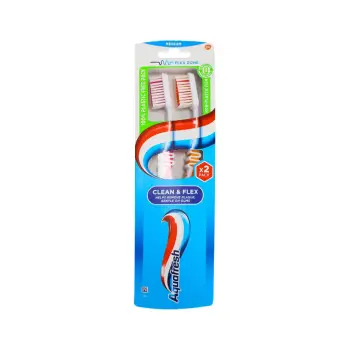 Brushe per dhembe Aquafresh Clean&Flex