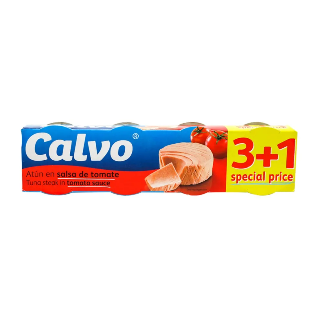 Tuna ne salce domatesh Calvo 4x80gr - 1