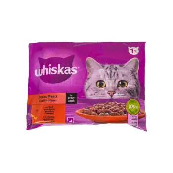 Ushqim mace pule&viçi Whiskas 4x85gr