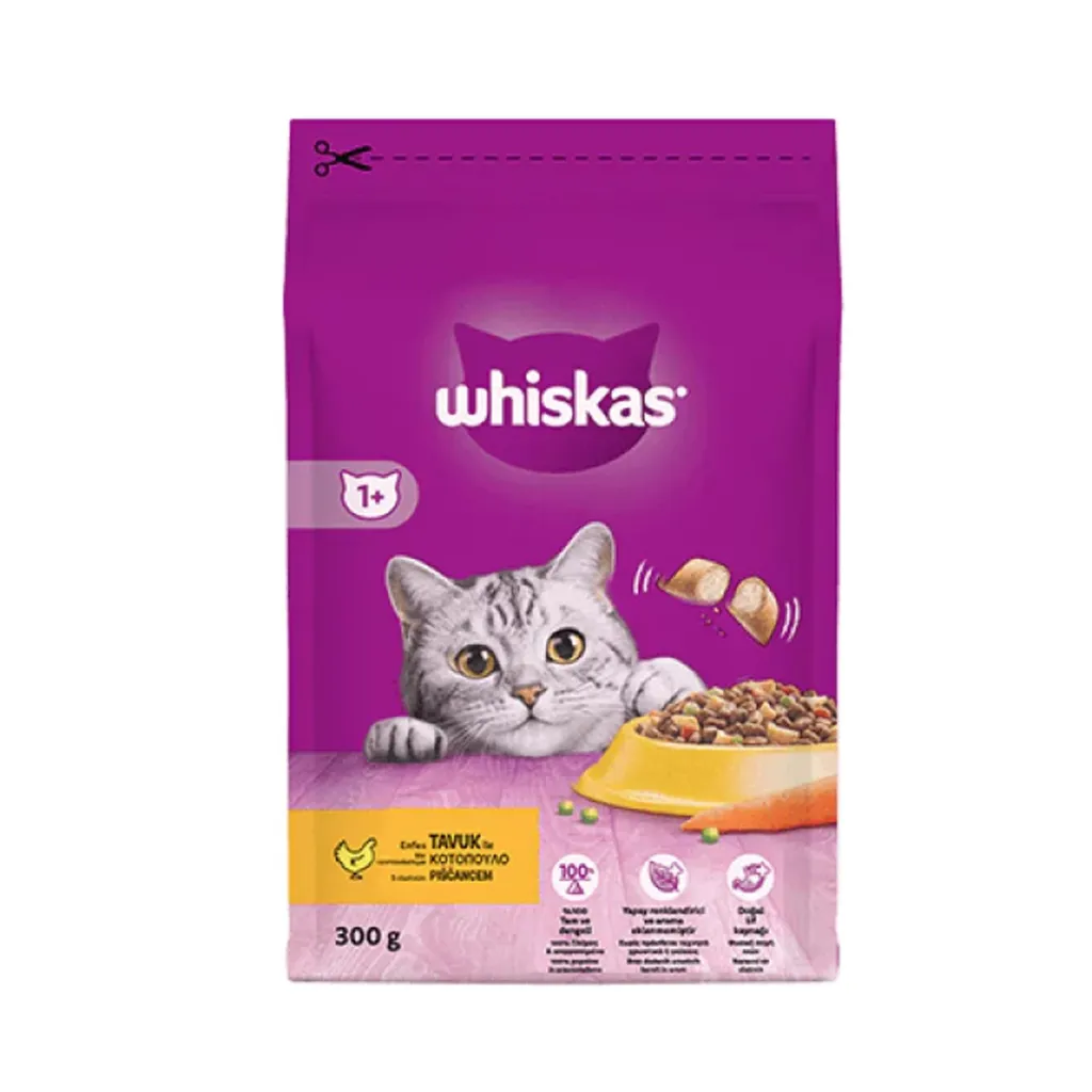Ushqim mace i thatë pule Whiskas 300gr - 1
