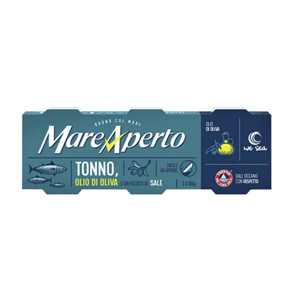 Tuna në vaj ulliri Mare Aperto 3x80gr - 1