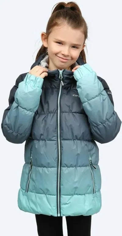 Jakne për fëmijë Icepeak, gri-turkeze - 1