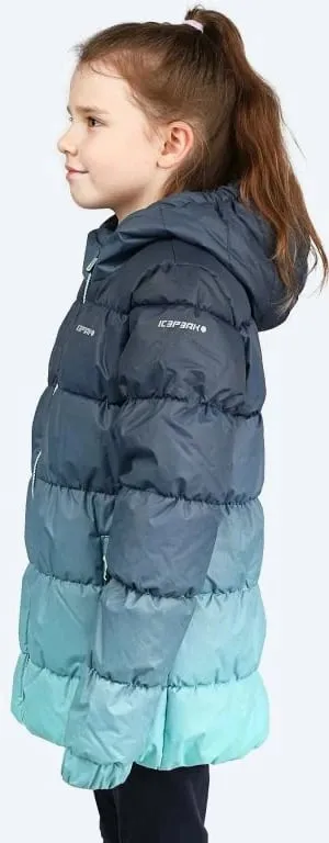 Jakne për fëmijë Icepeak, gri-turkeze - 3