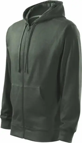 Duks me zip për meshkuj Malfini, Trendy Zipper M, ngjyrë e gjelbër