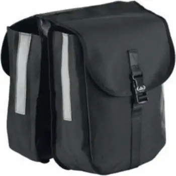 Çantë anësore biçiklete Urban City Rear Rack Pannier, me reflektorë, e zezë