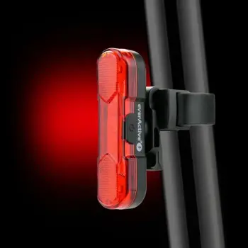 Dritë pasme biçiklete EverActive TL-X5R Night Rider, LED, rikarikueshme USB, e kuqe