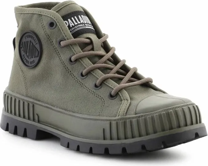 Këpucë unisex Palladium, olive night - 1