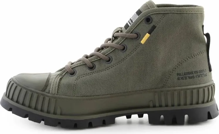 Këpucë unisex Palladium, olive night - 4