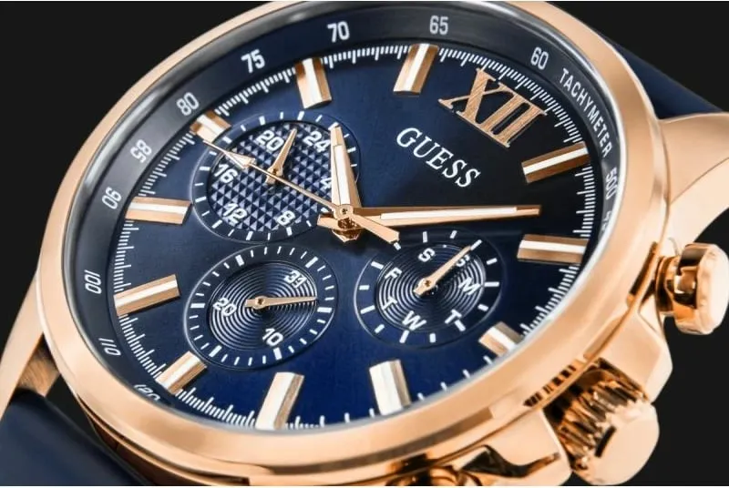 Orë dore për meshkuj Guess, blu - 4