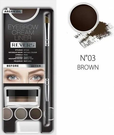 Pomadë për vetulla Revers Brown, 8ml - 1